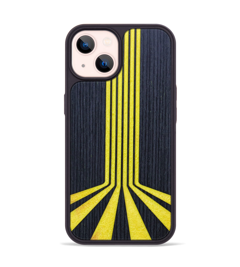 iPhone 14 Wood+Resin Phone Case - Trish (Retro, 634195)