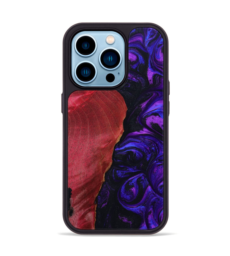 iPhone 14 Pro Wood+Resin Phone Case - Nicole (Artist Pick, 648532)