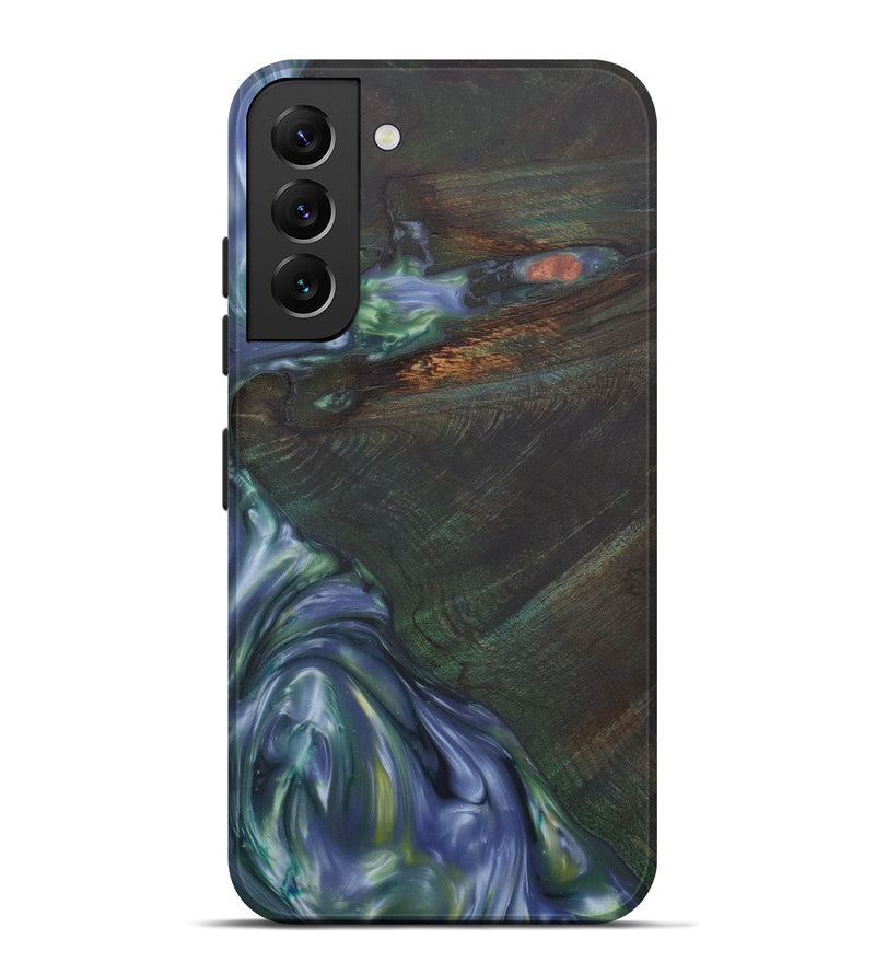 Galaxy S22 Plus Wood+Resin Live Edge Phone Case - Joachim (Light Blue, 575504)