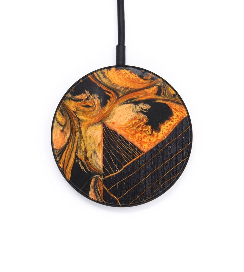 Circle Wood+Resin Wireless Charger - Brennan (Lava, 625455)