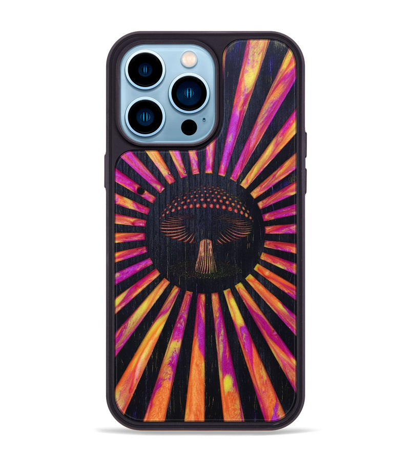 iPhone 14 Pro Max Wood+Resin Phone Case - Lucy (Retro, 634163)