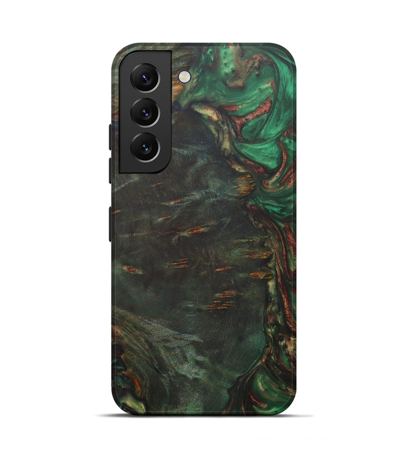 Galaxy S22 Wood+Resin Live Edge Phone Case - Viole (Dark Green, 587063)
