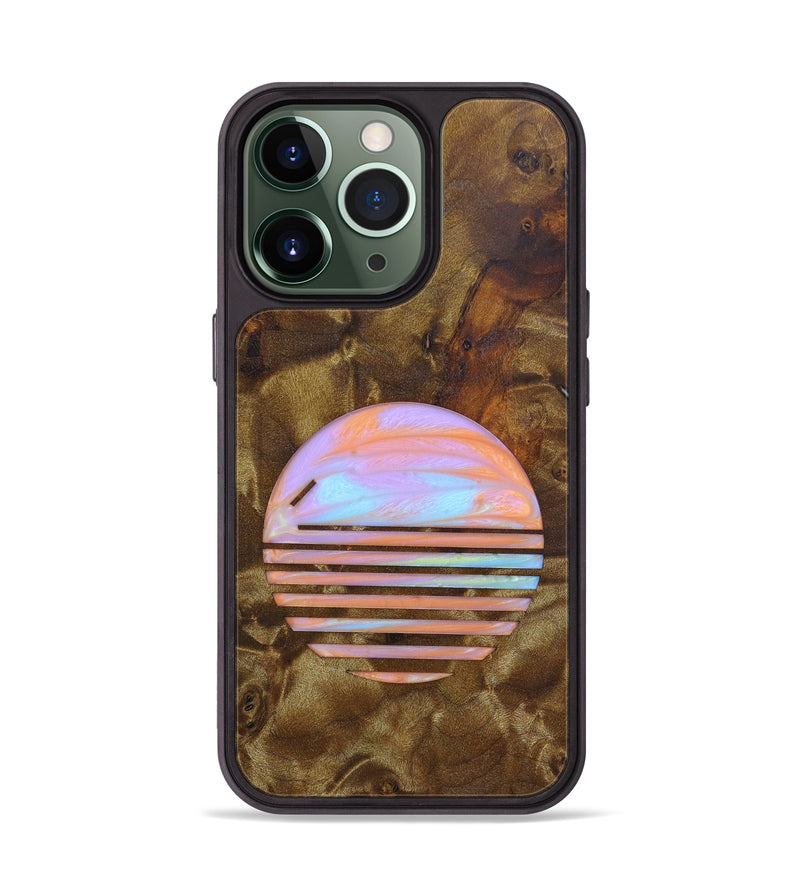 iPhone 13 Pro Wood+Resin Phone Case - Anita (Retro, 634022)