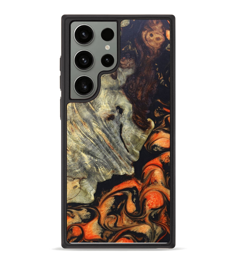 Galaxy S23 Ultra Wood+Resin Phone Case - Spencer (Lava, 625028)