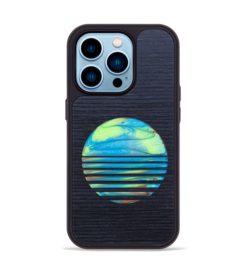 iPhone 14 Pro Wood+Resin Phone Case - Lacy (Retro, 634849)