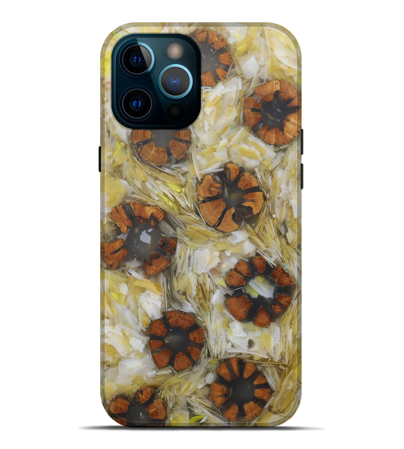 iPhone 12 Pro Max Wood+Resin Live Edge Phone Case - Rowe (Confetti, 584041)