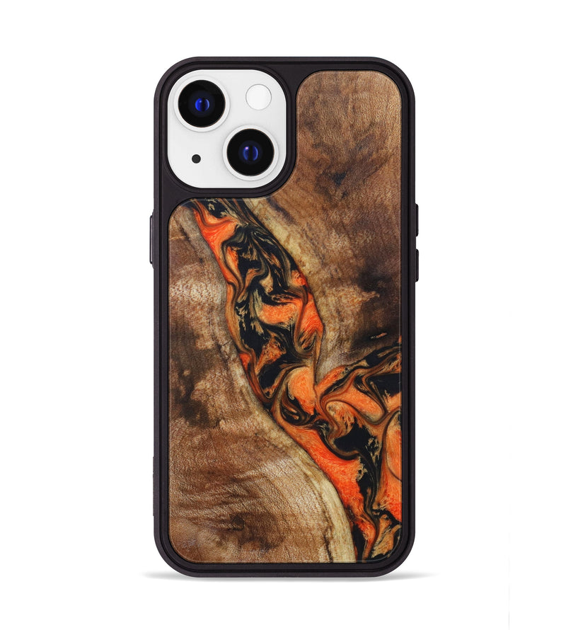 iPhone 13 Wood+Resin Phone Case - Francesca (Lava, 624900)