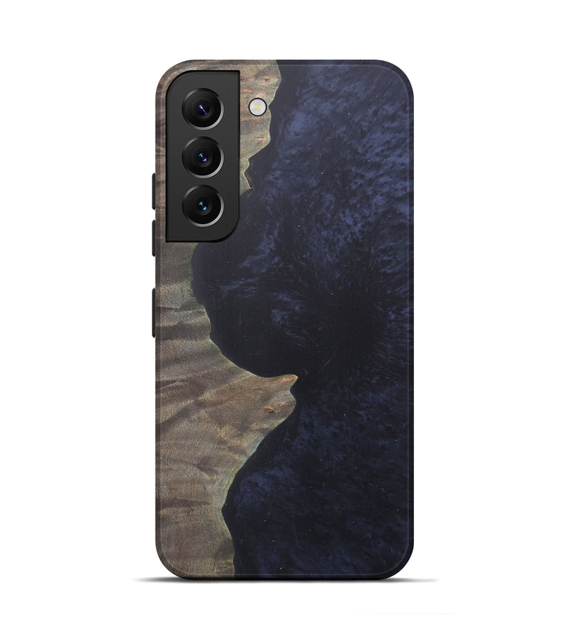 Galaxy S22 Wood+Resin Live Edge Phone Case - Dodie (Pure Black, 574889)