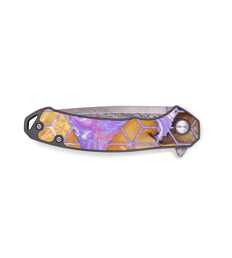 EDC Wood+Resin Pocket Knife - Amari (Pattern, 636371)