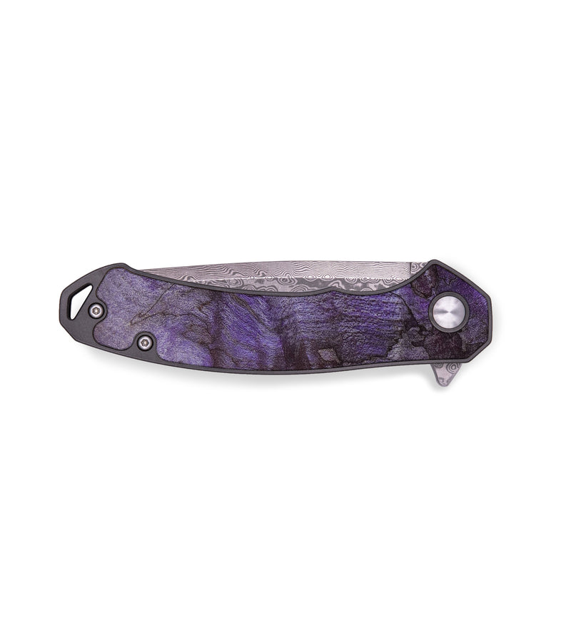 EDC Wood+Resin Pocket Knife - Maureen (Maple Burl, 636528)