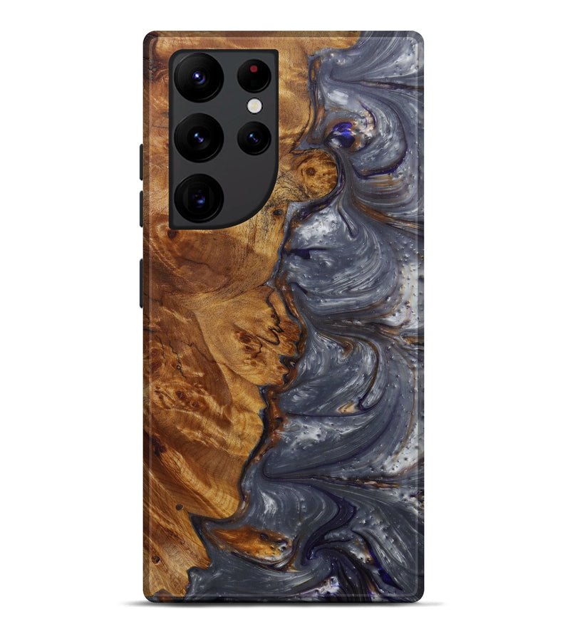 Galaxy S22 Ultra Wood+Resin Live Edge Phone Case - Rhianna (Metallic, 584092)