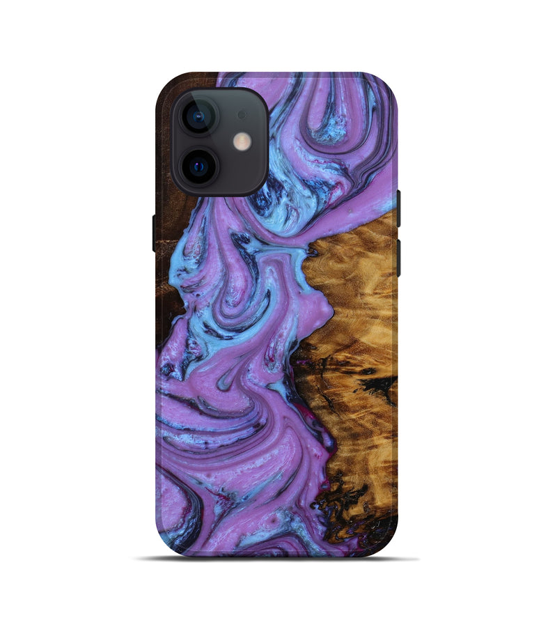 iPhone 12 mini Wood+Resin Live Edge Phone Case - Gunner (Artist Pick, 645547)