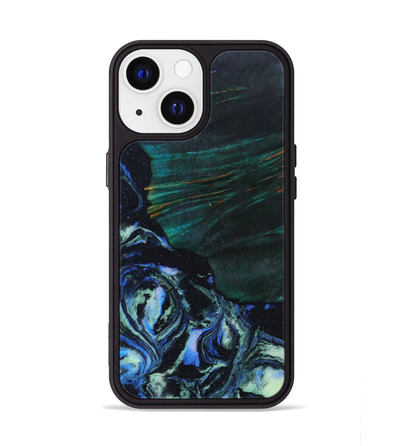 iPhone 13 Wood+Resin Phone Case - Makenzi (Aurora, 618496)