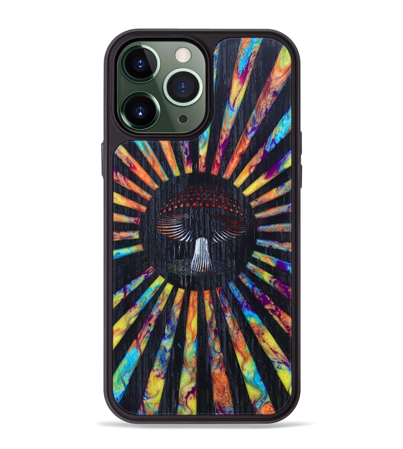 iPhone 13 Pro Max Wood+Resin Phone Case - Ewen (Retro, 633784)