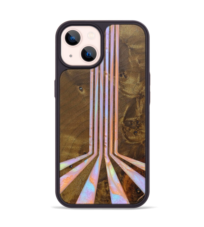 iPhone 14 Wood+Resin Phone Case - Shae (Retro, 634156)