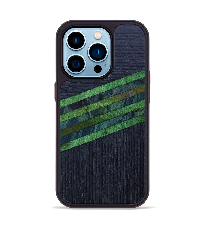 iPhone 14 Pro Wood+Resin Phone Case - Livvy (Retro, 634200)