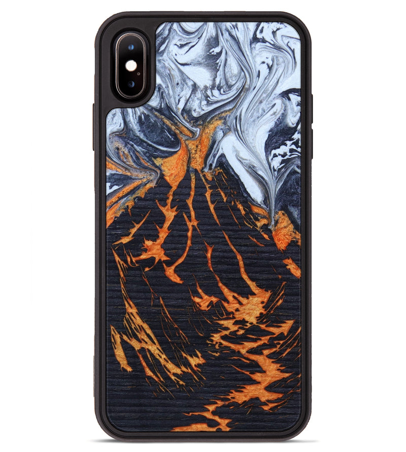 iPhone Xs Max Wood+Resin Phone Case - Syreeta (Lava, 627133)