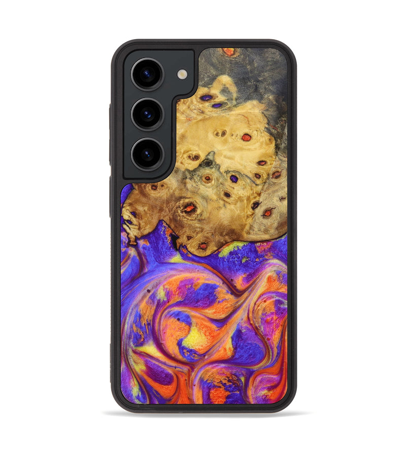 Galaxy S23 Wood+Resin Phone Case - Diamond (Retro, 636263)