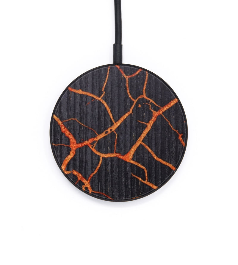 Circle Wood+Resin Wireless Charger - Makayla (Lava, 627036)