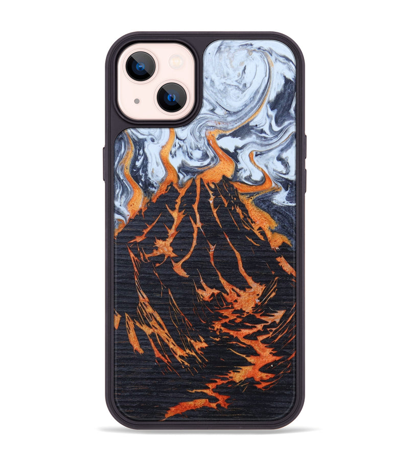 iPhone 14 Plus Wood+Resin Phone Case - Phillip (Lava, 627095)