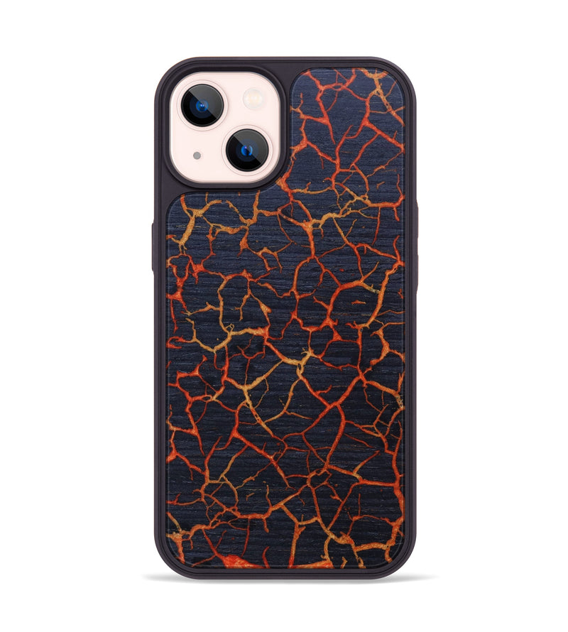iPhone 14 Wood+Resin Phone Case - Collins (Lava, 626037)