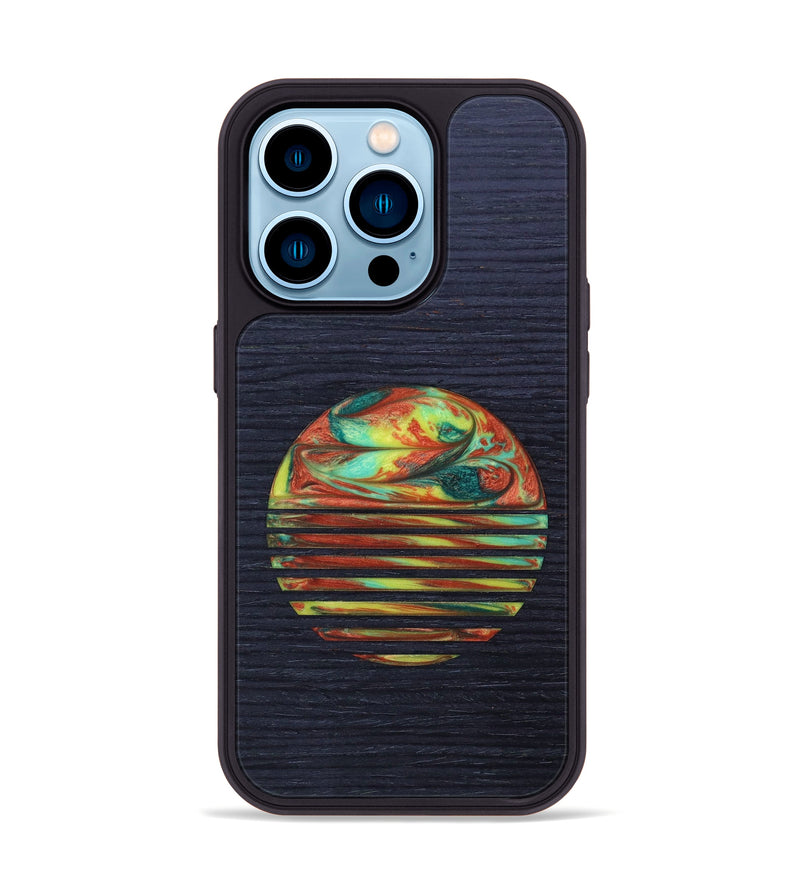 iPhone 14 Pro Wood+Resin Phone Case - Kaylee (Retro, 634811)