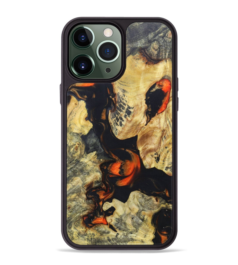 iPhone 13 Pro Max Wood+Resin Phone Case - Jerrold (Lava, 624931)