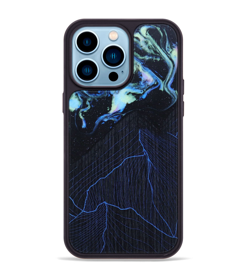 iPhone 14 Pro Max Wood+Resin Phone Case - Siena (Aurora, 618557)