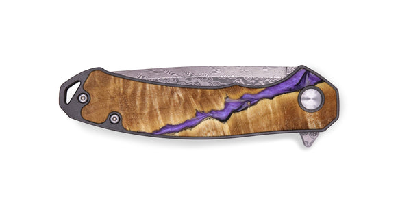 EDC Wood+Resin Pocket Knife - Otto (Purple, 640660)