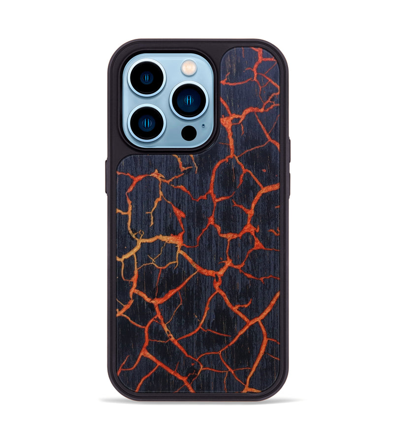 iPhone 14 Pro Wood+Resin Phone Case - Neva (Lava, 626052)