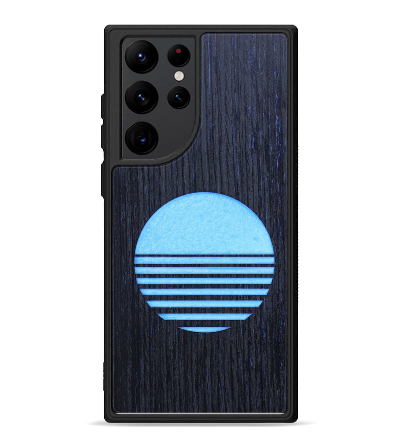 Galaxy S22 Ultra Wood+Resin Phone Case - Iris (Retro, 634843)