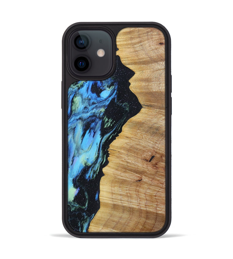 iPhone 12 mini Wood+Resin Phone Case - Denisse (Aurora, 617595)