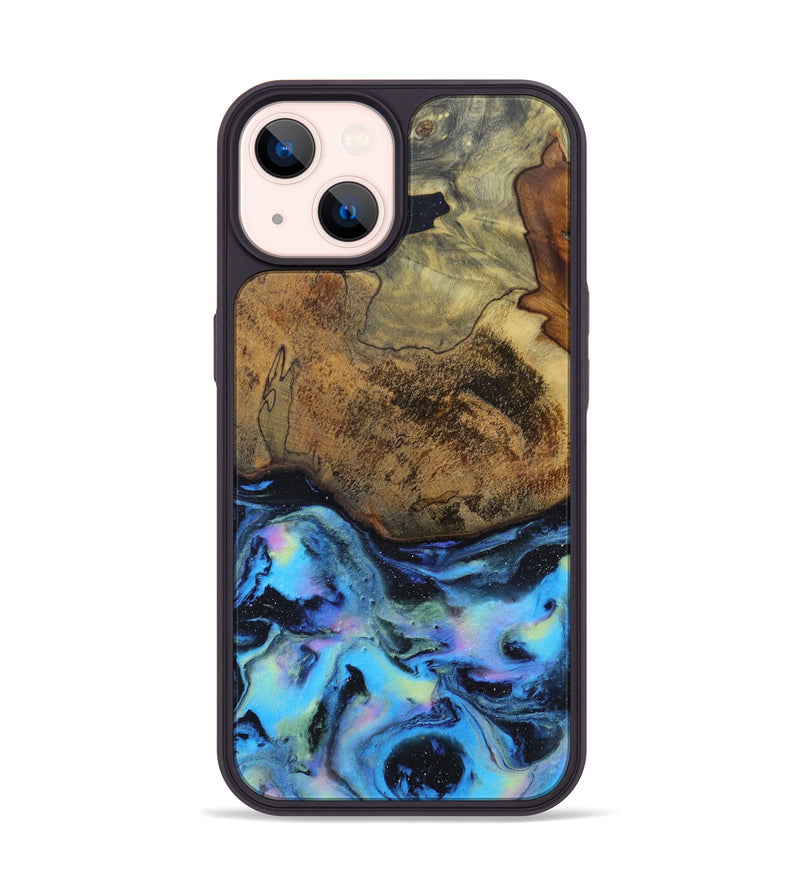 iPhone 14 Wood+Resin Phone Case - Kinslee (Aurora, 617690)