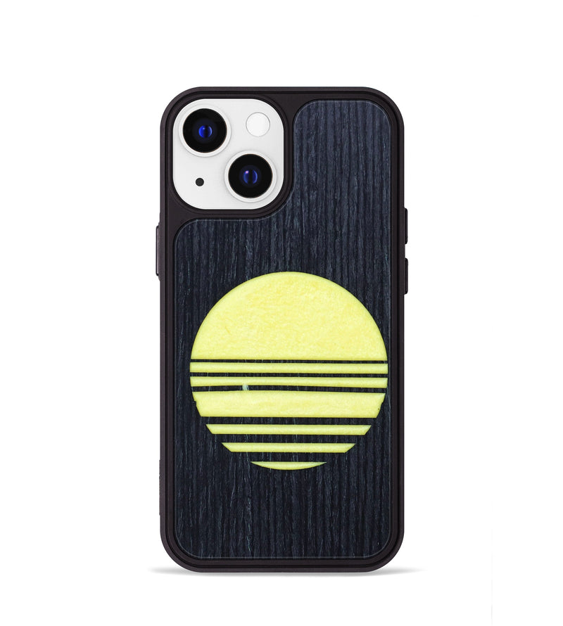 iPhone 13 mini Wood+Resin Phone Case - John (Retro, 634826)