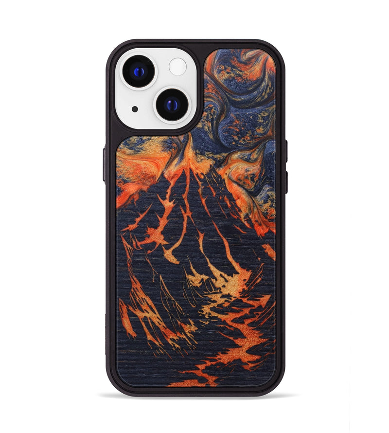 iPhone 13 Wood+Resin Phone Case - Chynna (Lava, 627100)