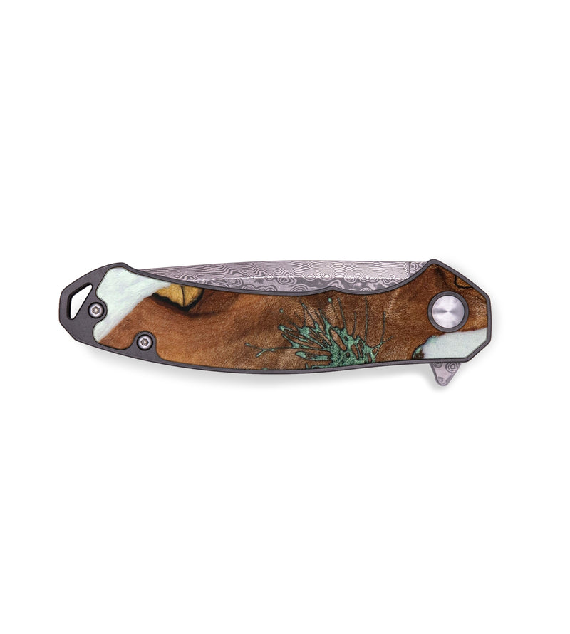 EDC Wood+Resin Pocket Knife - Blanche (Spring, 640368)