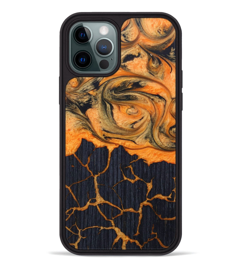 iPhone 12 Pro Wood+Resin Phone Case - Spencer (Lava, 624956)
