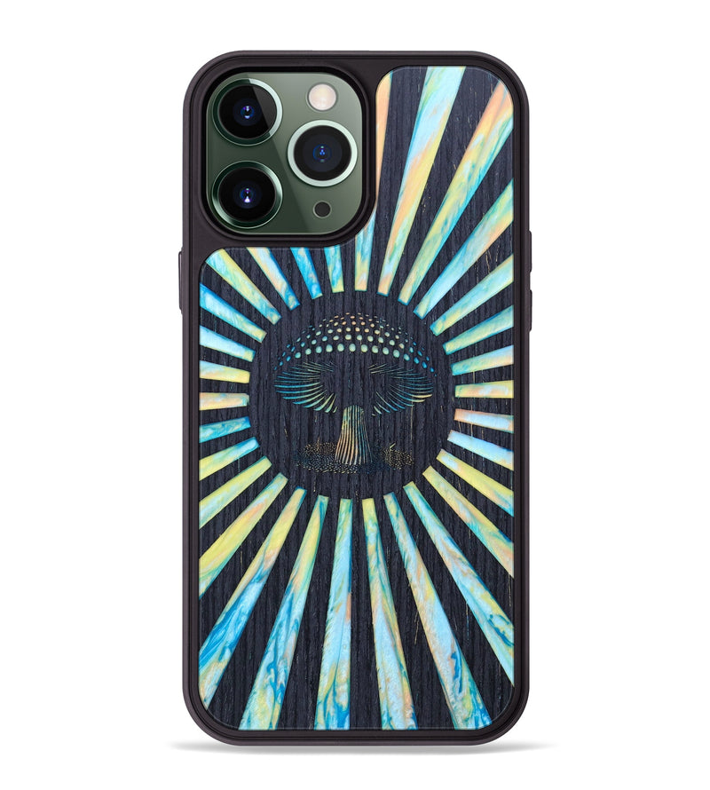 iPhone 13 Pro Max Wood+Resin Phone Case - Kanu (Retro, 633931)