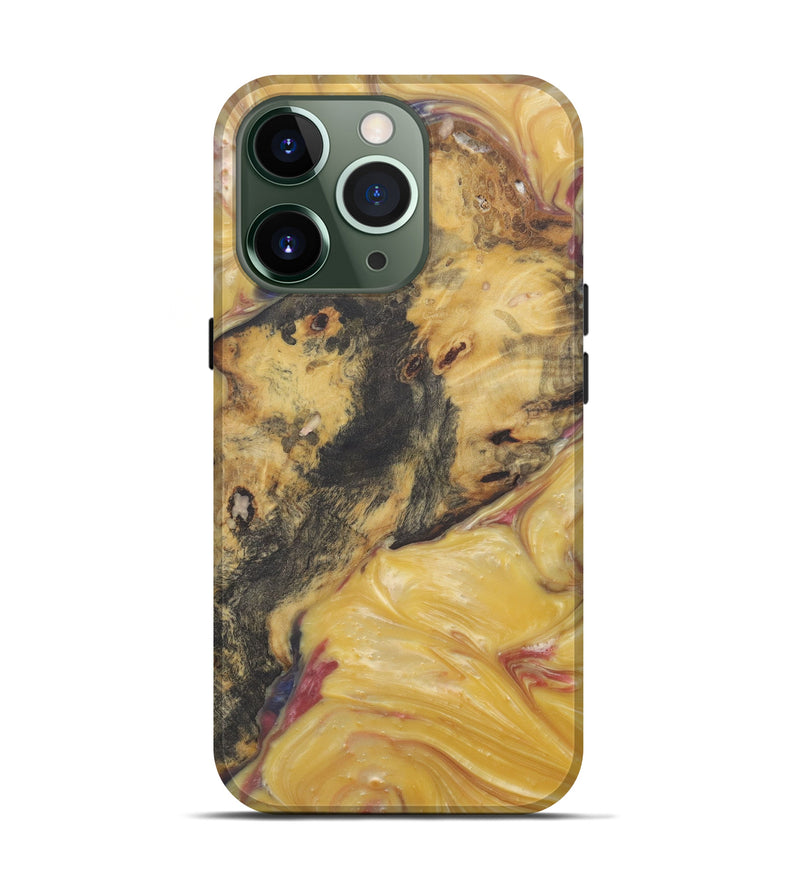iPhone 13 Pro Wood+Resin Live Edge Phone Case - Marcelle (Metallic, 575485)