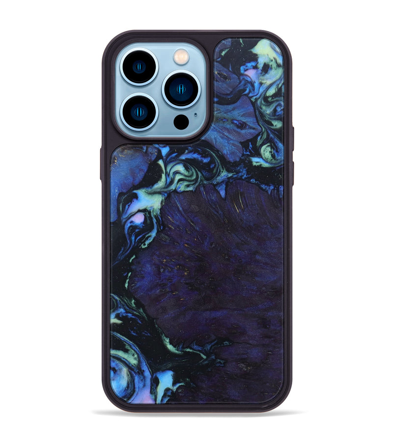 iPhone 14 Pro Max Wood+Resin Phone Case - Emerson (Aurora, 618544)