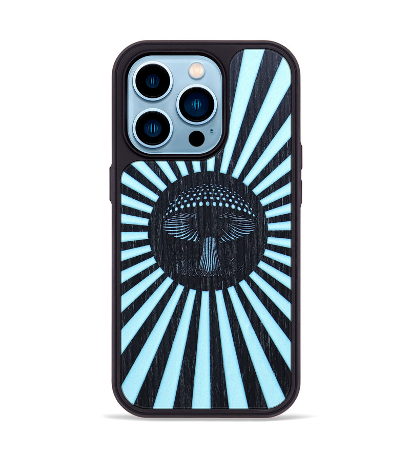 iPhone 14 Pro Wood+Resin Phone Case - Finnegan (Retro, 636293)