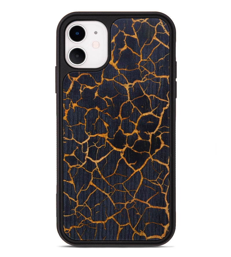 iPhone 11 Wood+Resin Phone Case - Justine (Lava, 624899)