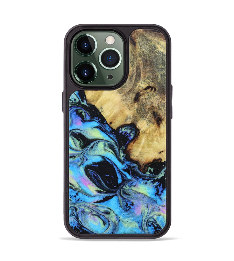 iPhone 13 Pro Wood+Resin Phone Case - Kennedi (Aurora, 617679)