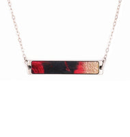 Bar Wood+Resin Necklace - Maxey (Red, 633334)