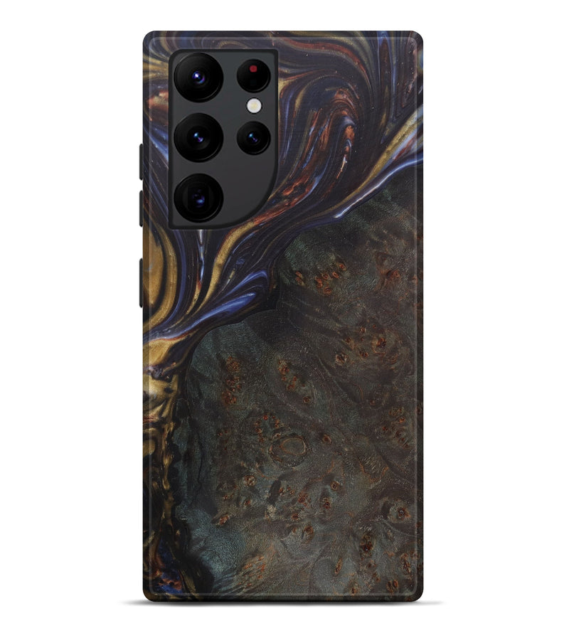 Galaxy S22 Ultra Wood+Resin Live Edge Phone Case - Ninette (Metallic, 582857)