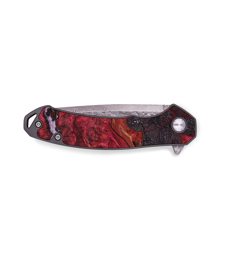 EDC Wood+Resin Pocket Knife - Janiya (Pattern, 636334)