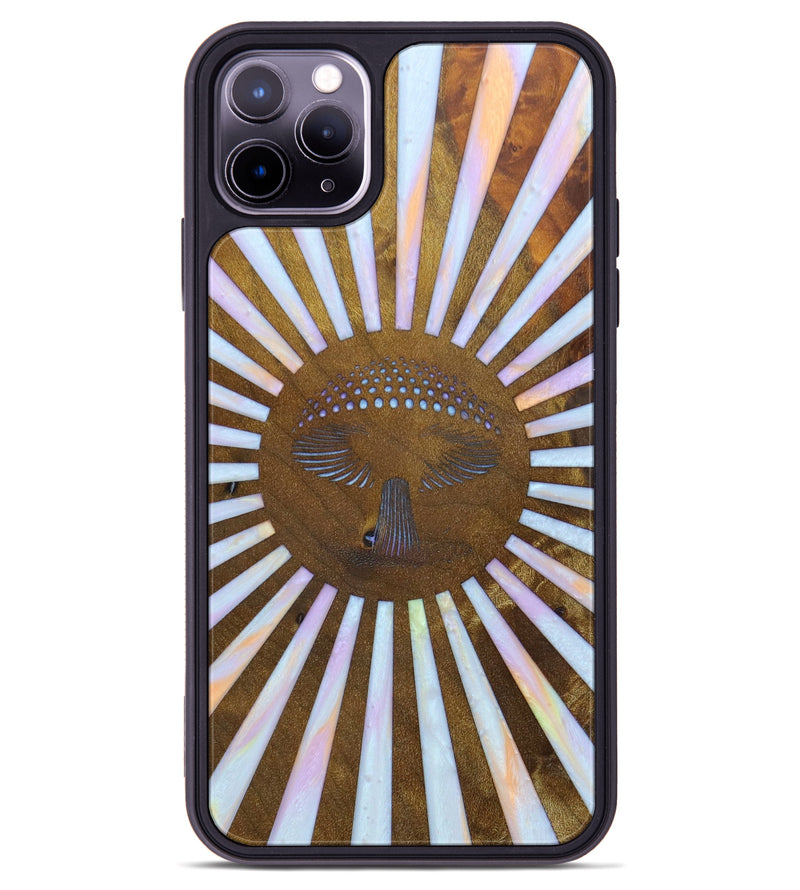 iPhone 11 Pro Max Wood+Resin Phone Case - Tom (Retro, 634717)