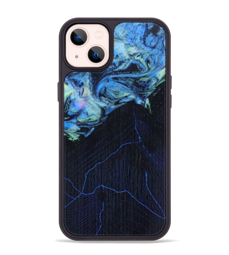 iPhone 14 Plus Wood+Resin Phone Case - Nylah (Aurora, 618528)