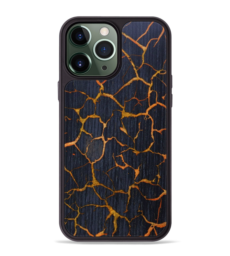 iPhone 13 Pro Max Wood+Resin Phone Case - Stone (Lava, 624919)