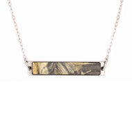 Bar Wood+Resin Necklace - Keven (Pure Black, 618739)